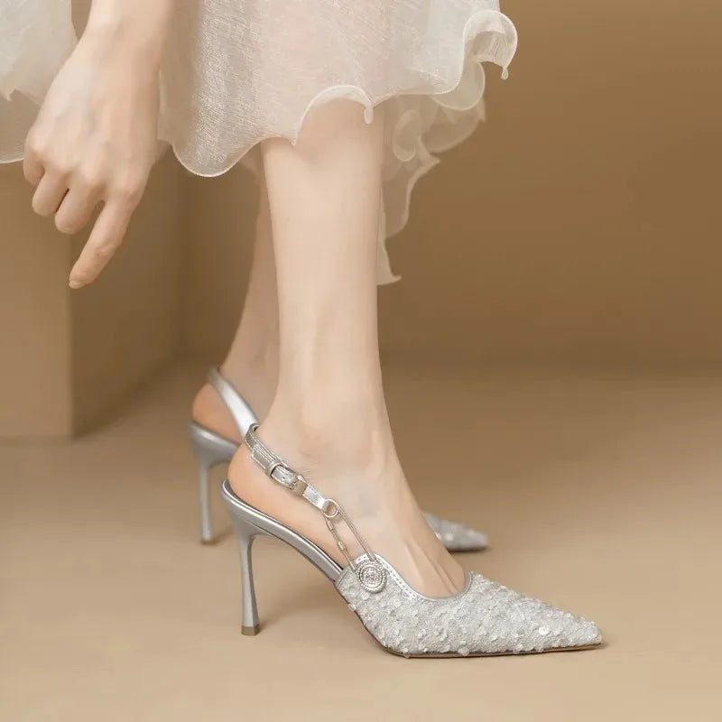 Pointed-toe Stiletto Heels