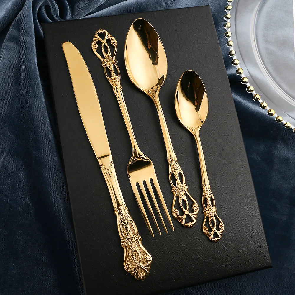Golden Stainless Steel Cutlery Set
