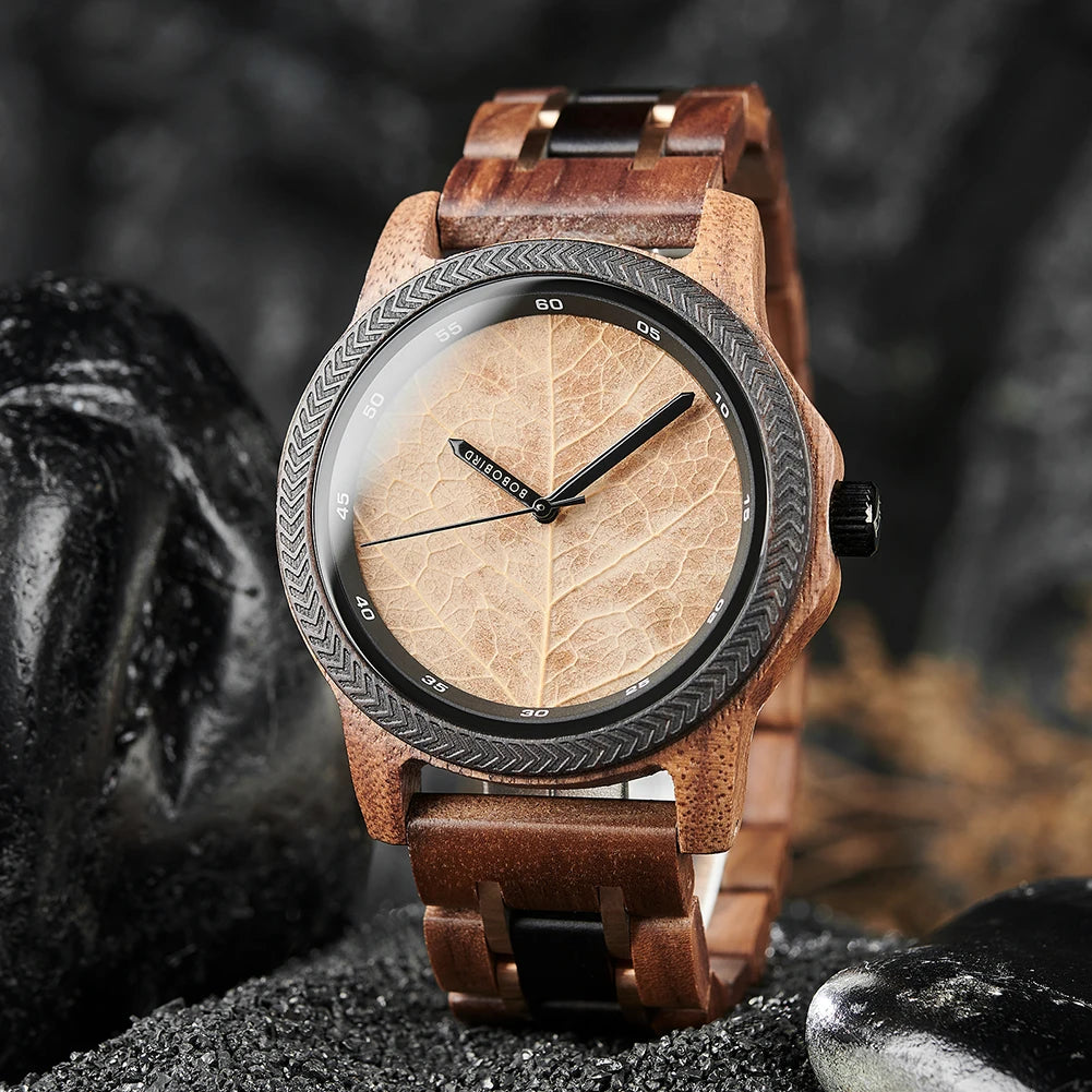 Unique Leaf Dial Watch