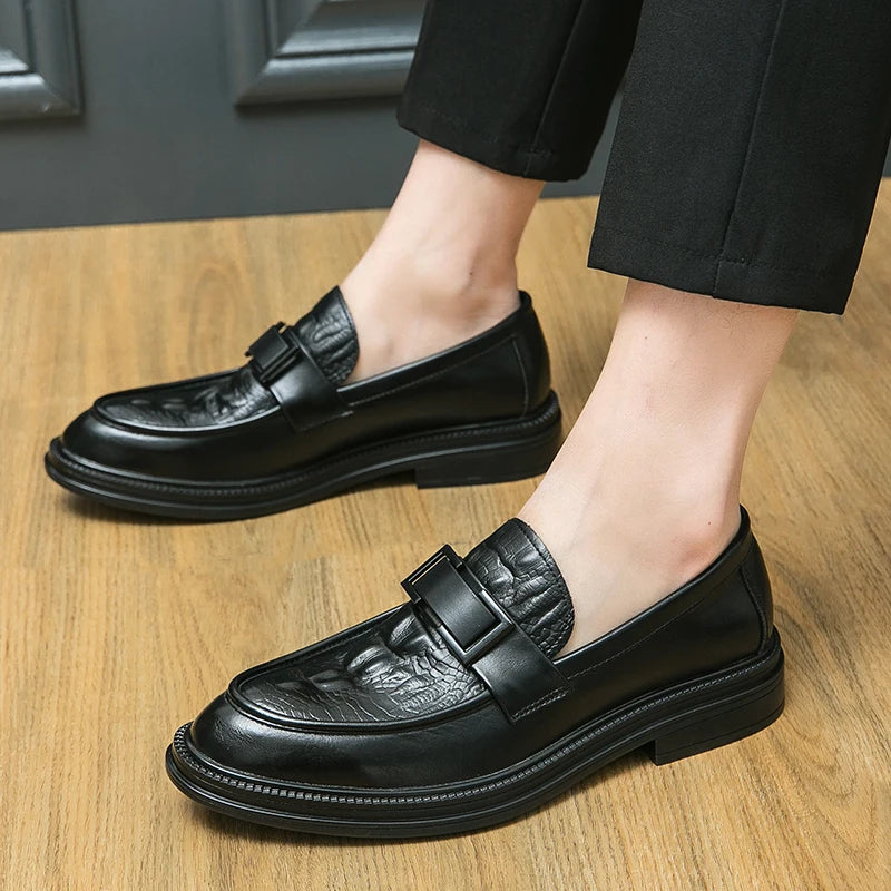 Genuine Leather Crocodile Shoes