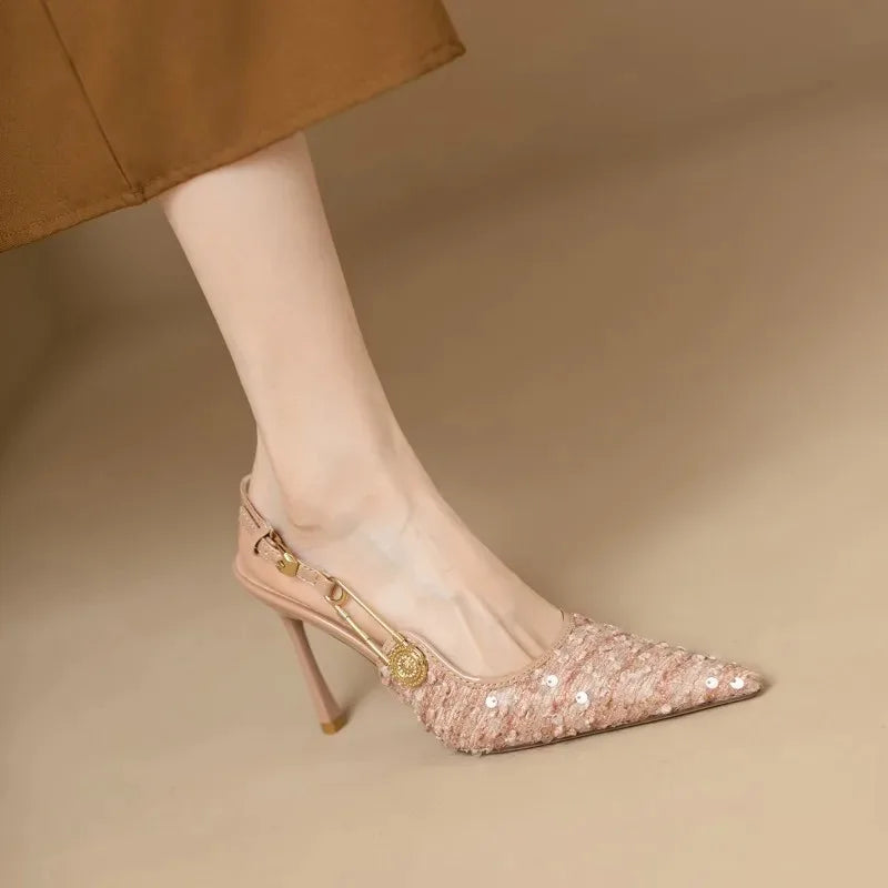 Pointed-toe Stiletto Heels