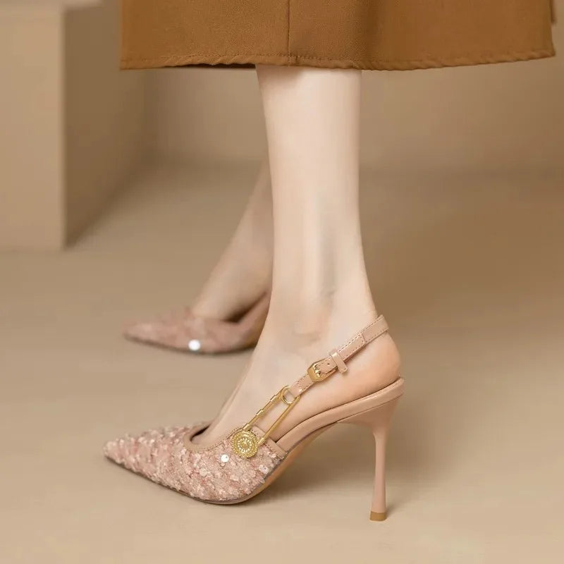 Pointed-toe Stiletto Heels